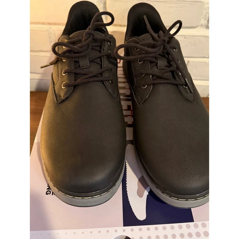 NWT Skechers Hands Free Slip-ins Swift Fit Black Grey Mens 10.5 Sneaker Workwear